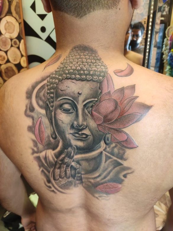 Inspirational Buddha Tattoo by Tattoo Artist Mukesh Tupkar