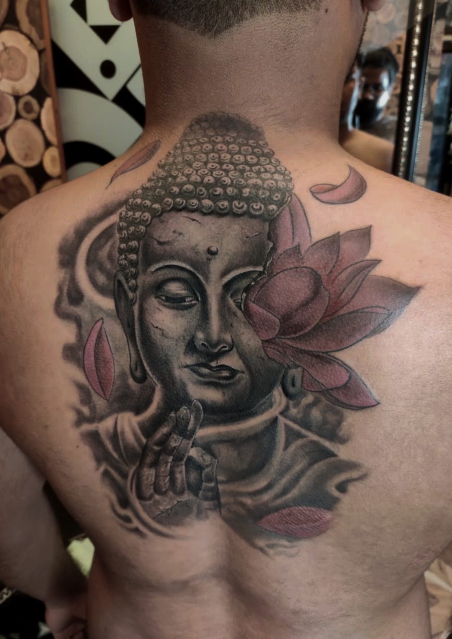 Traditional Buddha Tattoo By Mukesh Tupkar
