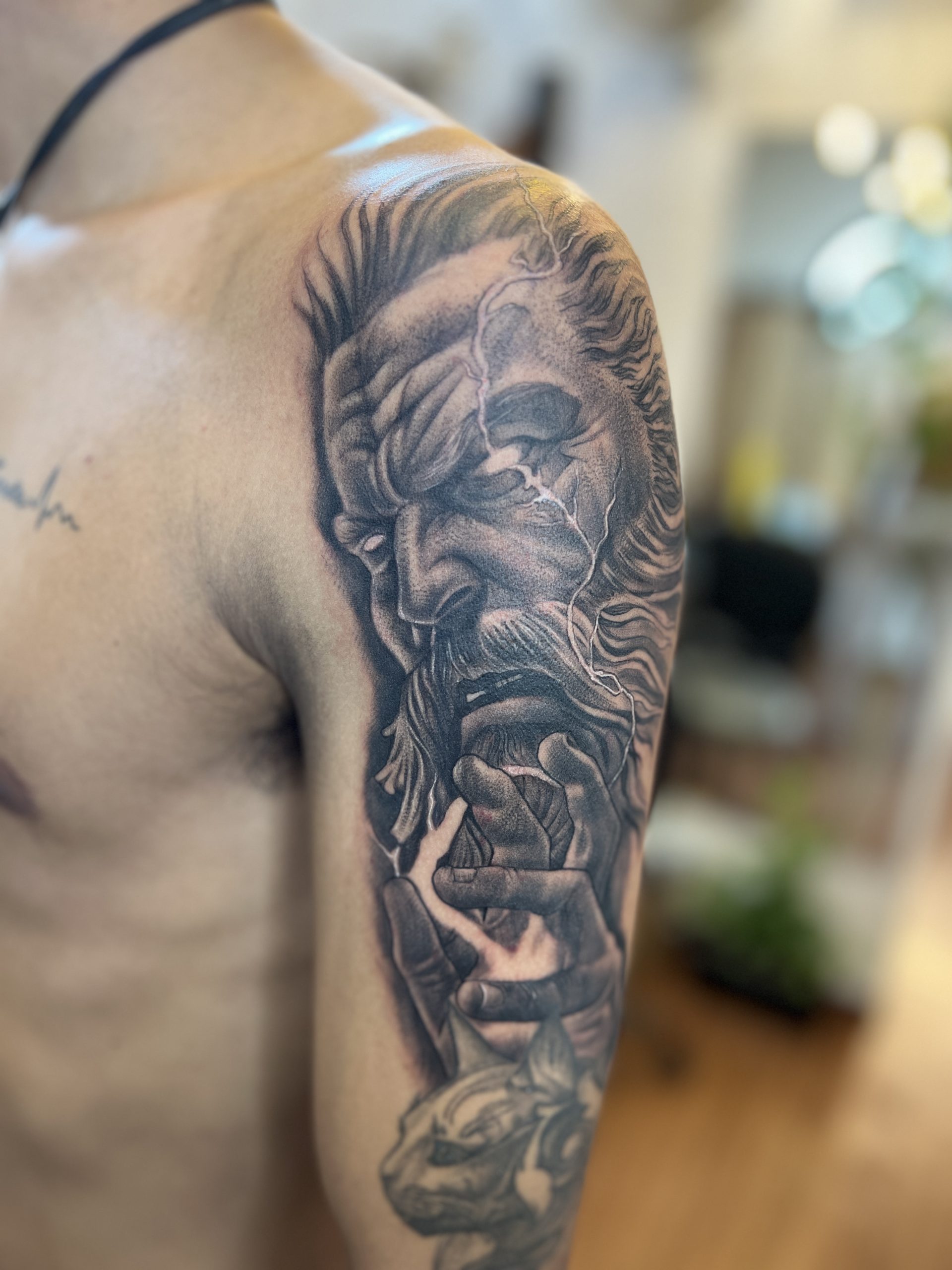 Black and Grey Tattoos in London | ALO LOCO TATTOO | Black and grey tattoos  sleeve, Full sleeve tattoo design, Mythology tattoos